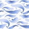 Graphic beluga whale pattern