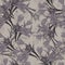 Graphic branch lily on milk background. Floral seamless pattern for design.