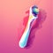 graphic colorful toothbrush. with Generative AI