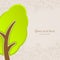 Graphic design abstract natura tree icon