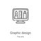 graphic design icon vector from fine arts collection. Thin line graphic design outline icon vector illustration. Linear symbol for