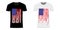 Graphic Design T-shirt with USA and New York Flag and Grunge Texture. USA and New York typography design t-shirts and clothes.