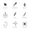 Graphic designer tools icons