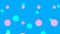 Graphic effect of circles appearing on blue background
