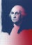 Graphic elaboration of the portrait of George Washington, first president of the United States