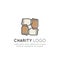 Graphic Elements for Nonprofit Organizations and Donation Centre. Fundraising Symbols, Crowdfunding Project Label, Charity Logo, C