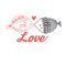 Graphic fish lovers