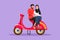 Graphic flat design drawing riders couple trip travel relax. Romantic Arab couple honeymoon moments sitting and talking on