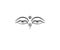 Graphic illustration of Buddha`s eyes.