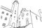 graphic illustration of a part of the town of san gimignano