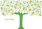 Graphic image collection of tree. seasons. Summer.vector illustration