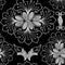 Graphic lace flowers for printed and design.