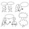 Graphic people talking, vector