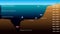 Graphic shows the 5 zones according to the depth of the ocean, with scale in meters and feet. The graphic includes silhouettes of