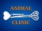 Graphic symbol for animal clinic