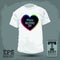 Graphic T- shirt design - happy Valentines day
