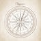 Graphic wind rose compass