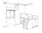 Graphical sketch of an interior children`s room