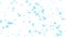 graphical turquoise snowflakes falling slowly from sky - transparent white background, overlay - snowfall, winter - 23,98 fps