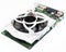 Graphics card with large cooler, one object on a white background