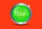Graphics design glossy round symbols buttons color green for icons mean start vector illustration