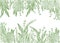 Grass banner artistic illustration