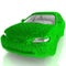 Grass covered car - eco green transport