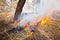 Grass Fire - Australian Bush Burn Off