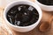 Grass jelly or herb jelly, dessert in Southeast Asia made from plant