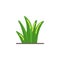 Grass leaves flat icon