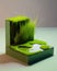Grass moss and paint blending into a picturesque water stream of fire. Podium, empty showcase for packaging product