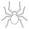 Grass spider icon, outline style