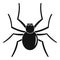 Grass spider icon, simple style