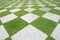 Grass tiles, Beautiful grass tiles in a garden,Marble block on green grass.Selective focus.