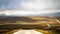 Grassland highway on the plateau