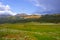 Grassland landscape Wyoming in Yellowstone National Park