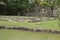 Grassland With Stones In Hiroshima Castle Park Japan