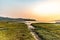 Grassland wetland along the sound