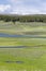 Grasslands, lakes and rivers in Yellowstone National Park