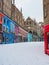 Grassmarket under heavy snow in Edinburgh, Scotland, February 2021