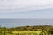 Grassy cliff overlooking the ocean