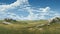 Grassy Landscape: A Photorealist Prairiecore Art With Monumental Vistas