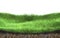 Grassy section with cross section of soil geology