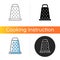 Grate for cooking icon