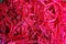 Grated beets. Background of grated beets