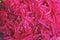 Grated beets. Background of grated beets