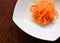 Grated carrots julienne