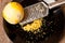 Grated lemon zest