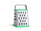 Grater for cheese and vegetables cooking tool 3d render on white