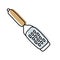 Grater. Kitchenware sketch. Doodle line vector kitchen utensil and tool. Cutlery illustration